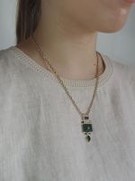 Colar ArtDeco Malaquita