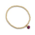 Pulseira Gota Pedra Natural
