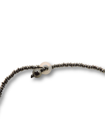 Colar Hematita Pingente Pedra Ouro 18k