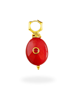 Pingente Oval Vermelho