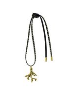 Colar Cordão Coral Dourado