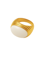 Anel Oval Cores Esmaltado