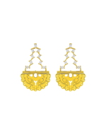 Brinco Leque Cristal