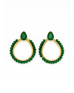 Brinco Gota Jade Verde