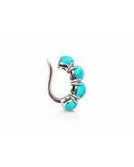 Piercing Esferas Turquesa Prata 925