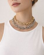 Colar Curto Corrente Ouro 18k