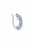 Piercing Zircônias Azuis Prata 925