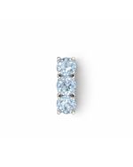 Piercing Zircônias Azuis Prata 925