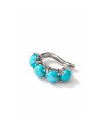 Piercing Esferas Turquesa Prata 925