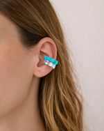 Piercing Esferas Turquesa Prata 925