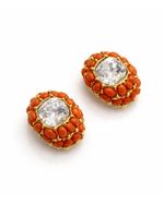 Brinco Bubbles Orange Cristal