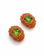 Brinco Bubbles Orange Cristal