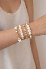 Pulseira Gold And Pearl