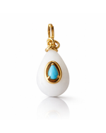 Pingente Gota Quartzo Branco