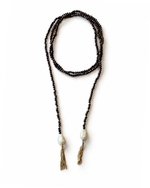 Colar Cristais Pérola Barroca Tassel