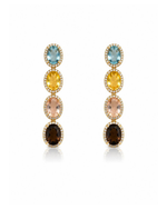 Brinco Multi Gems Pendente