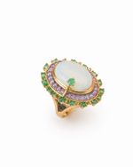 Anel Neck Pérola Shell Duo Cravejado