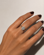 Anel Moissanite Oval 6x9mm 1.5ct