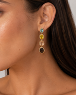 Brinco Multi Gems Pendente