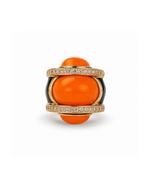 Anel Lego ArtDeco Coral