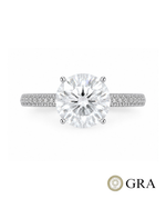 Anel Solitário Moissanite 11mm GRA 501127656