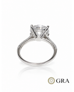 Anel Solitário Moissanite 11mm GRA 501127656