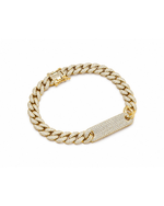 Pulseira Elos Cravejada Ouro 18k
