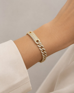 Pulseira Elos Cravejada Ouro 18k