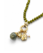 Colar Cristal  Pingente Pedra