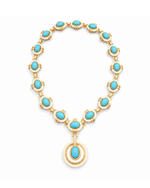 Colar ArtDeco Turquesa