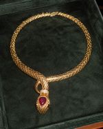 Colar Cobra com Zircônias