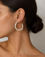 Argola Mini Pérolas