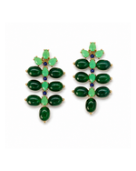 Brinco Flora Jade Esmeralda
