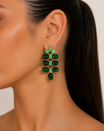 Brinco Flora Jade Esmeralda