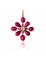 Pingente Mandala Jade Rubi