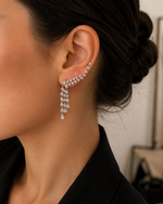 Brinco Ear Cuff Zircônias