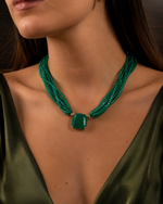 Colar Choker Esmeralda