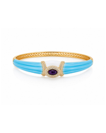 Bracelete Resina Turquesa Textura