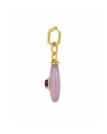 Pingente Gota Jade Rosa