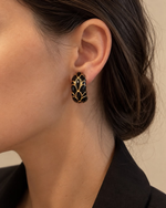 Brinco Meia Argola Enamel