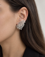 Brinco Folhas Moissanite 2.5mm