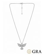 Colar Espírito Santo Moissanite 1mm 45cm