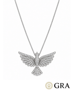 Colar Espírito Santo Moissanite 1mm 45cm
