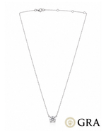 Colar Ponto de Luz Moissanite 8mm - Prata 925
