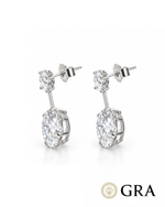 Brinco Moissanite Duo 12mm