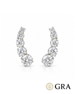 Brinco EarCuff Moissanite 7mm