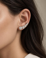 Brinco EarCuff Moissanite 7mm