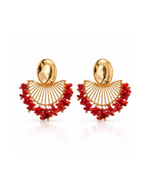 Brinco Leque Coral