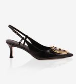 Slingback Organic - Lezard Preto