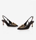 Slingback Organic - Lezard Preto